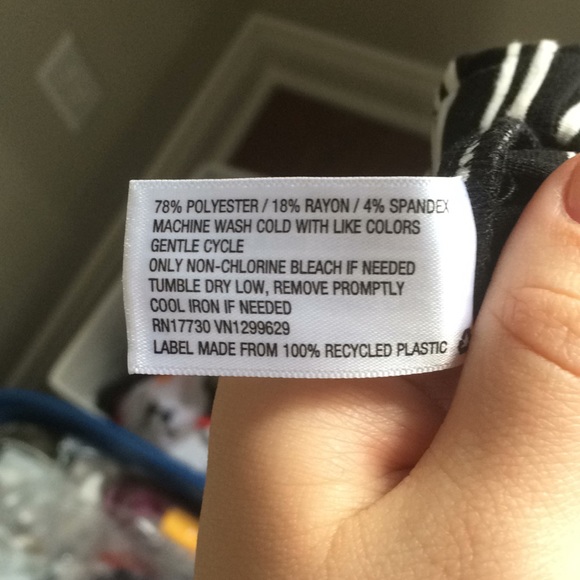 Wide leg black and white stripped trousers - Picture 3 of 3